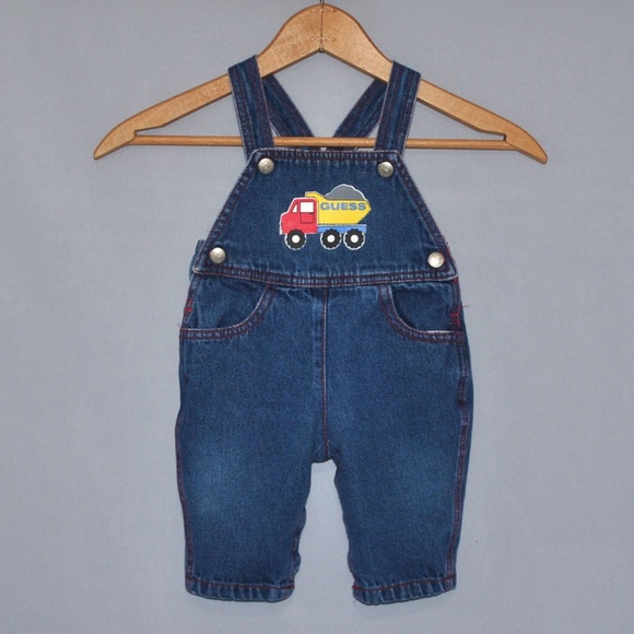 Vintage baby Guess Denim Overalls Size 6 Months